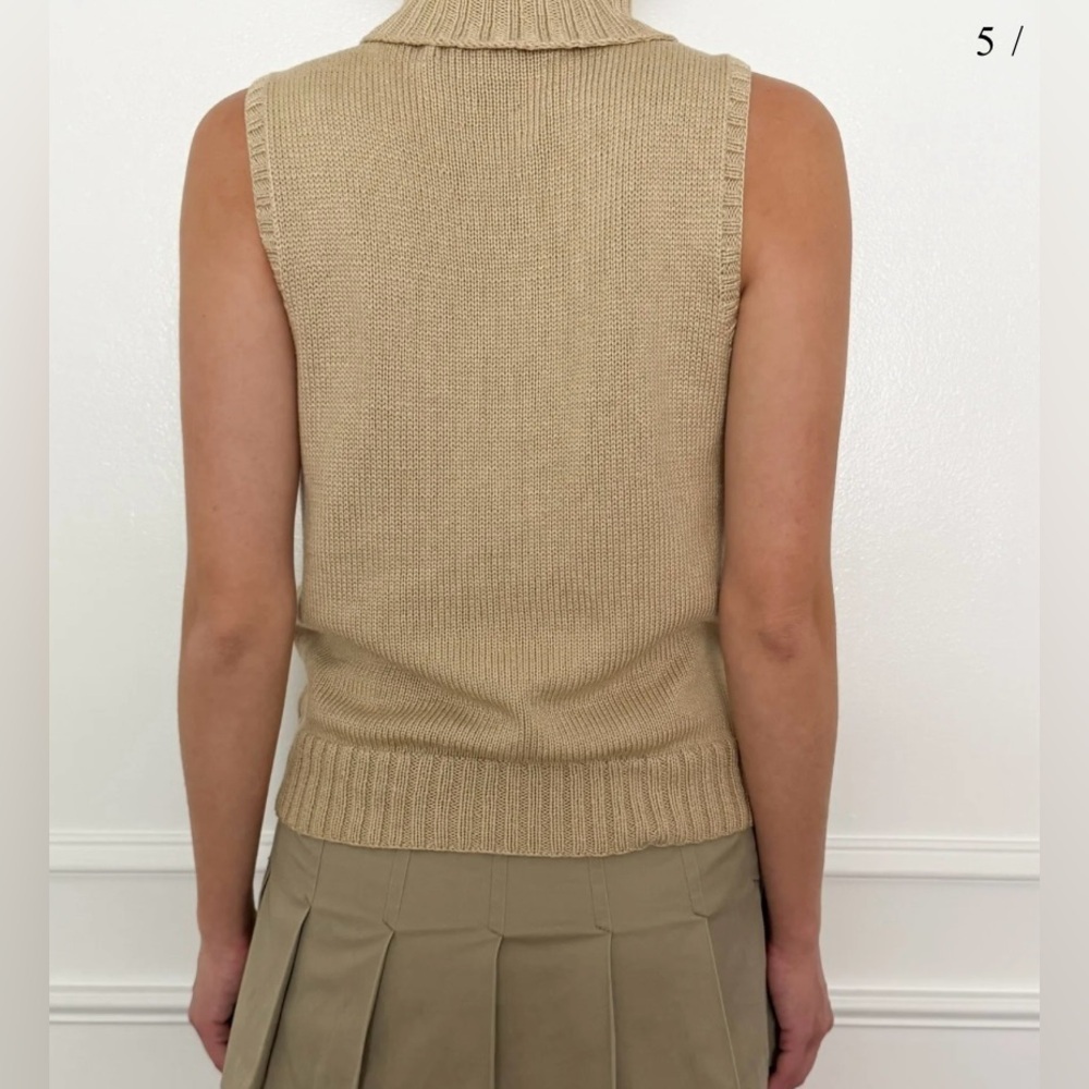 Rare Ralph Lauren Hand Knit Turtle Neck with Terrier - Picture 2 of 10
